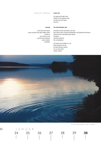 Kalenderblatt 4 (Text: Michael Carl, Foto: Karl-Heinz Richter) . Literaturkalender "Thüringer Ansichten 2005"
