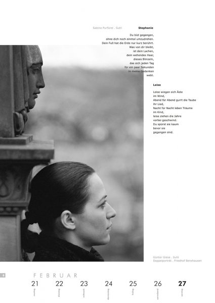 Kalenderblatt 8 (Text: Sabine Purfürst, Foto: Günter Giese) . Literaturkalender "Thüringer Ansichten 2005"