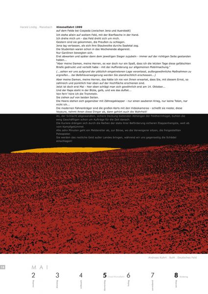 Kalenderblatt 18 (Text: Harald Lindig, Foto/Bearbeitung: Andreas Kuhrt) . Literaturkalender "Thüringer Ansichten 2005"