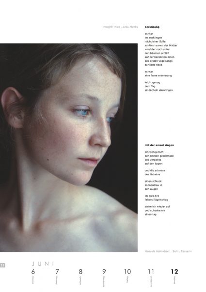 Kalenderblatt 23 (Text: Margrit Thies, Foto: Manuela Hahnebach) . Literaturkalender "Thüringer Ansichten 2005"