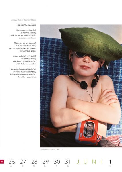 Kalenderblatt 22 (Text: Barbara Meißner, Foto: Manfred Hiersemann) . Literaturkalender "Thüringer Ansichten 2008" . 2007
