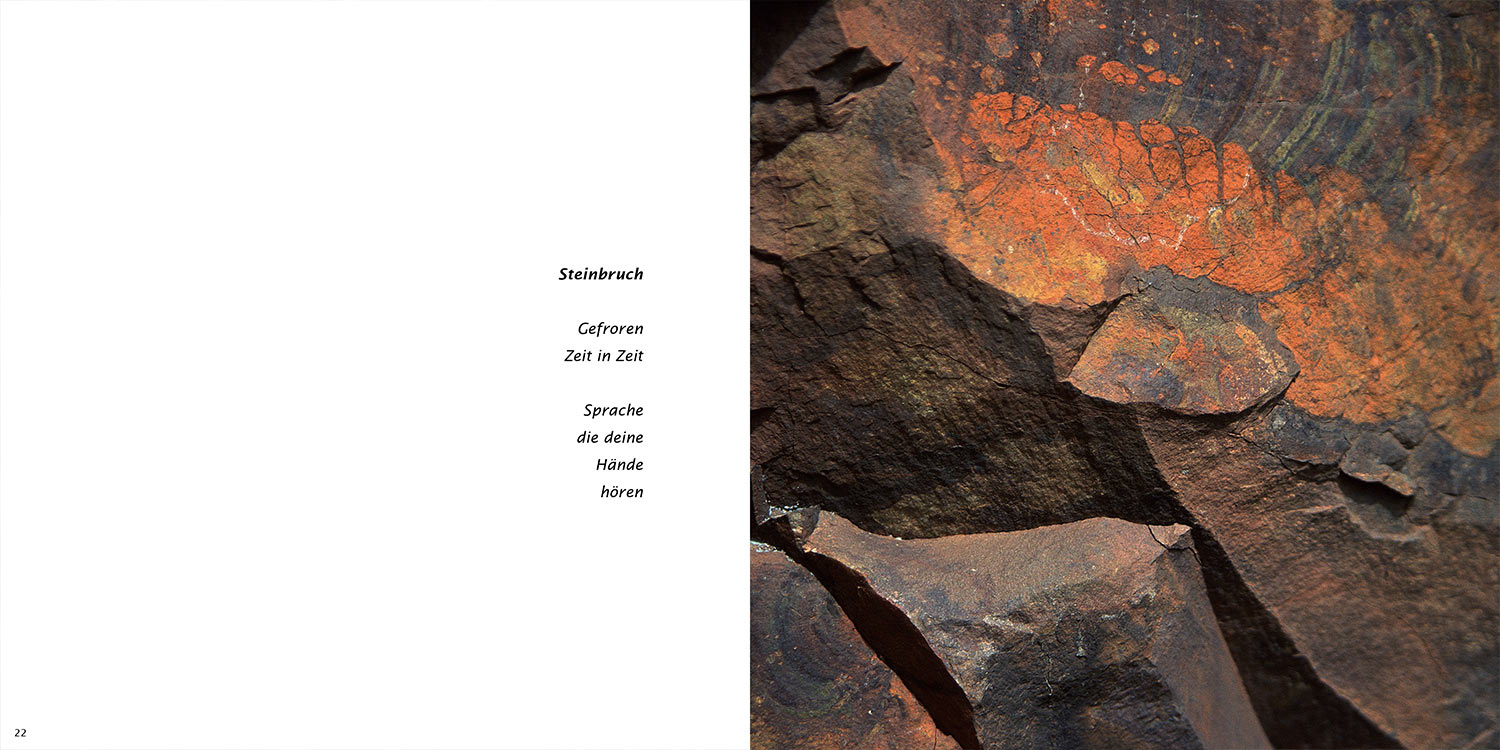 "Steinbruch" . Horst Wiegand "Stilles Licht ins Grün gesunken" . Gedichte & Fotografie . 2010