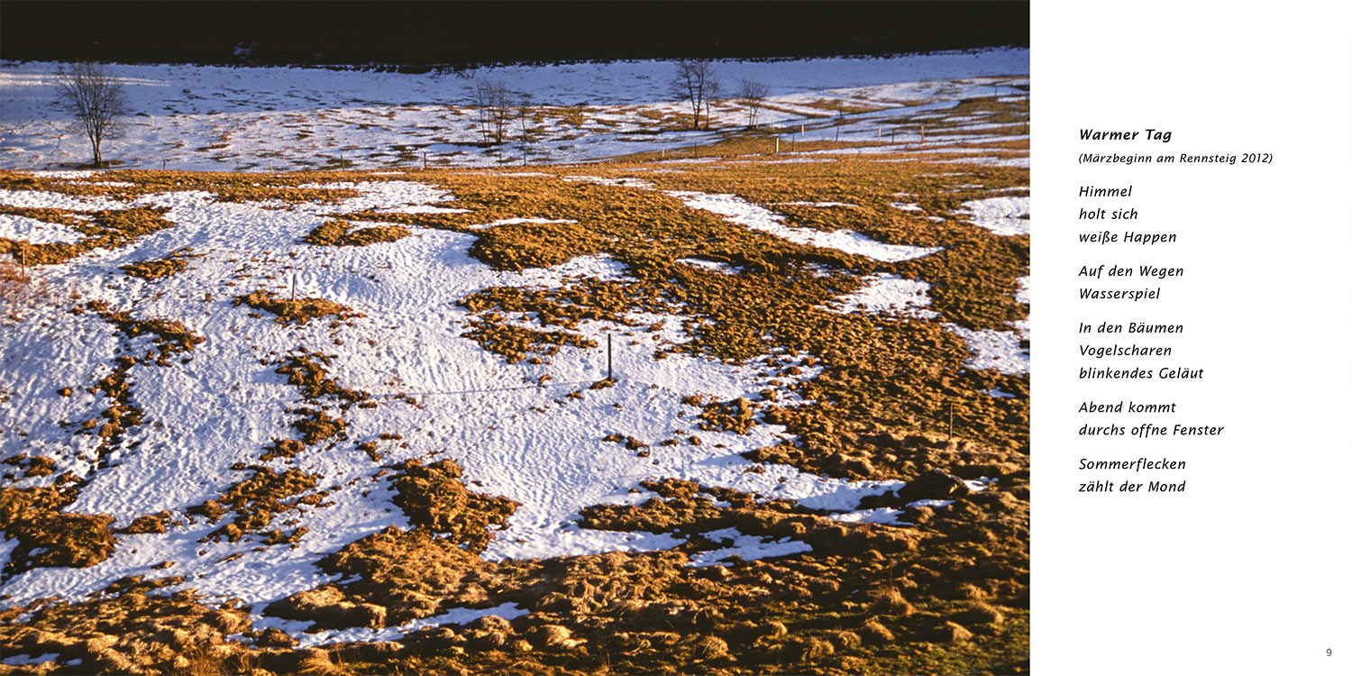 "Warmer Tag" . Horst Wiegand "Wo der Berg nicht aufhört" . Gedichte & Fotografie . 2013