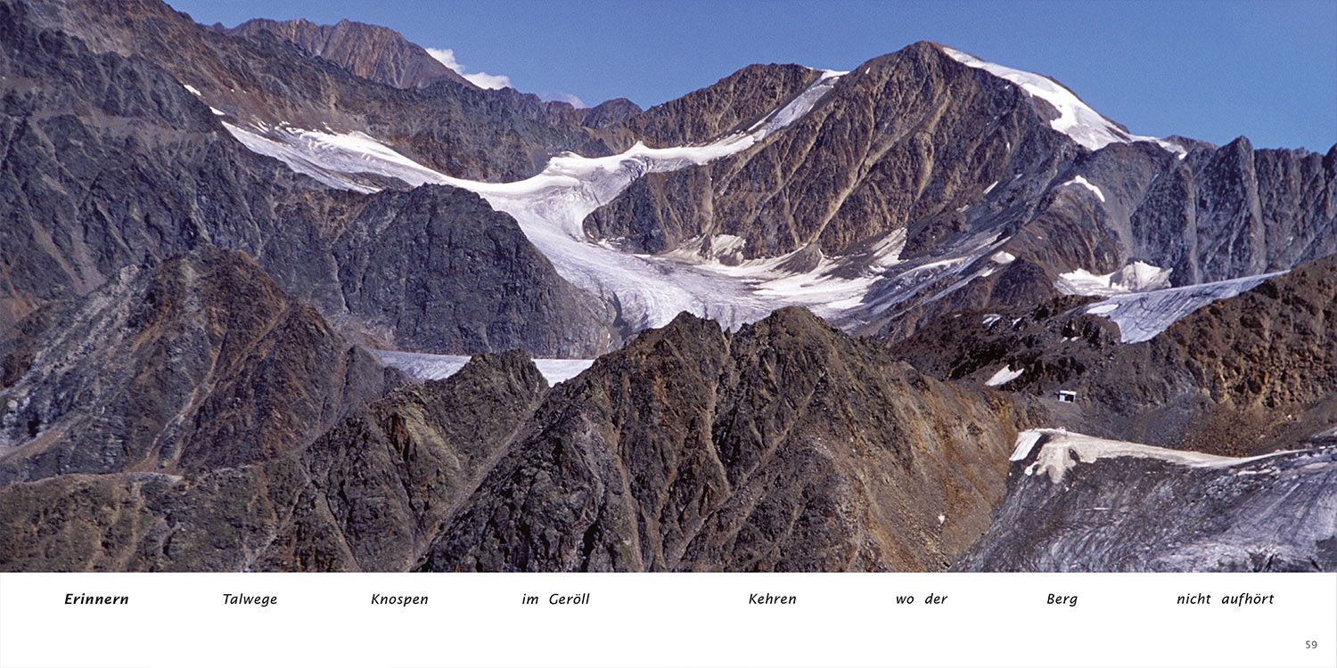 "Erinnern" . Horst Wiegand "Wo der Berg nicht aufhört" . Gedichte & Fotografie . 2013