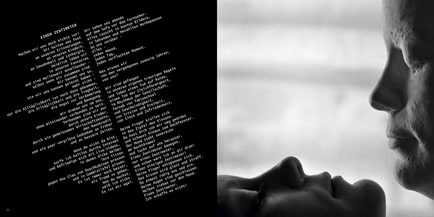 "Einen Zentimeter" . "Masken" . Texte + Fotografie . Hendrik Neukirchner + Günter Giese . 2014