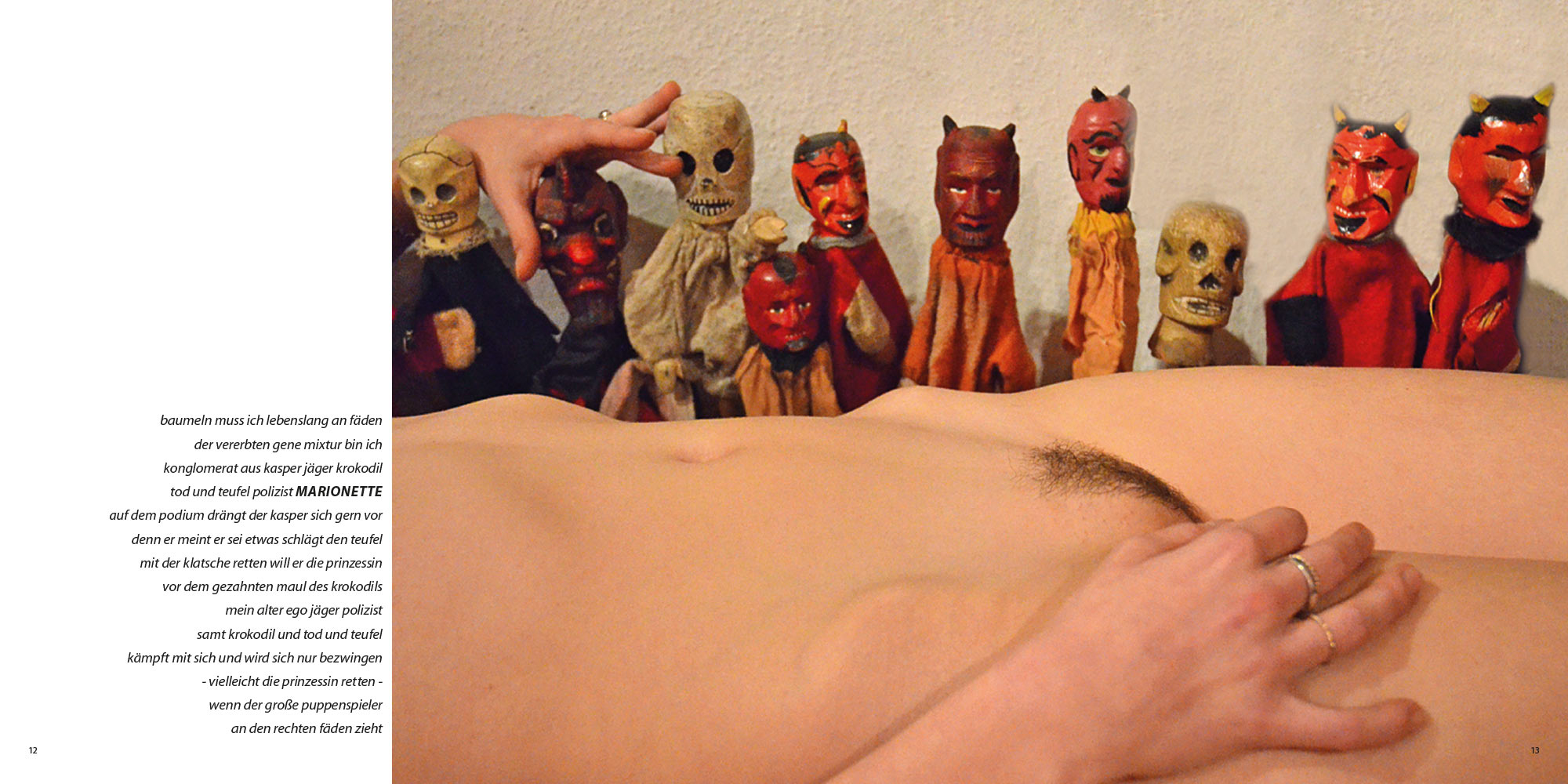 Zauber Zeichen: Marionette . Ursula Schütt Texte . Günter Giese Fotografie (Gestaltung: Edition Sinnbild Designakut 2017)