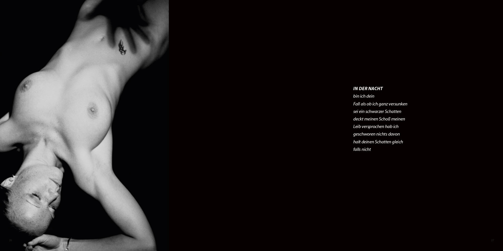 Zauber Zeichen: In der Nacht . Ursula Schütt Texte . Günter Giese Fotografie (Gestaltung: Edition Sinnbild Designakut 2017)