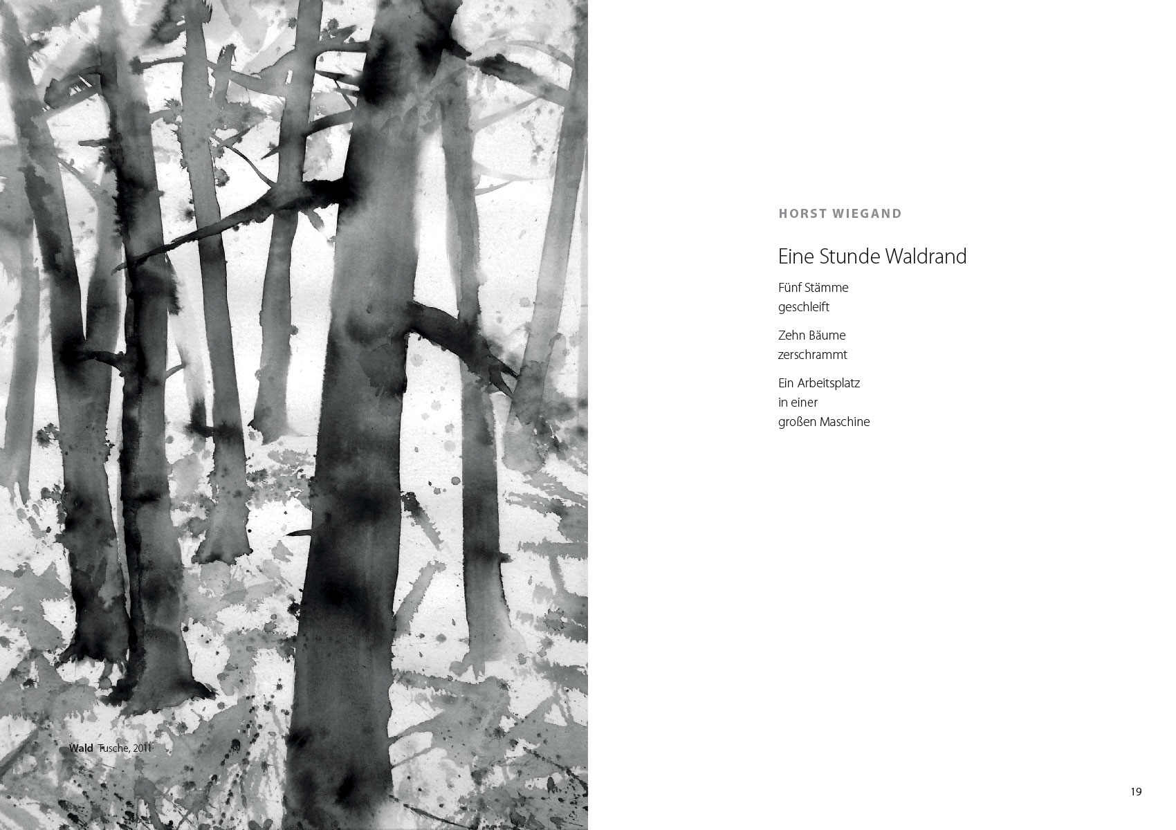 Schatzsucher: Horst Wiegand: Eine Stunde Waldrand | Frank Rothämel: Wald (Gestaltung: Edition Sinnbild Designakut 2020)