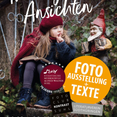 24.01. - 22.10.2026: Fotoclubausstellung "Thüringer Ansichten" in der Musikschule Suhl (Plakat, Foto: Julia Didelot)